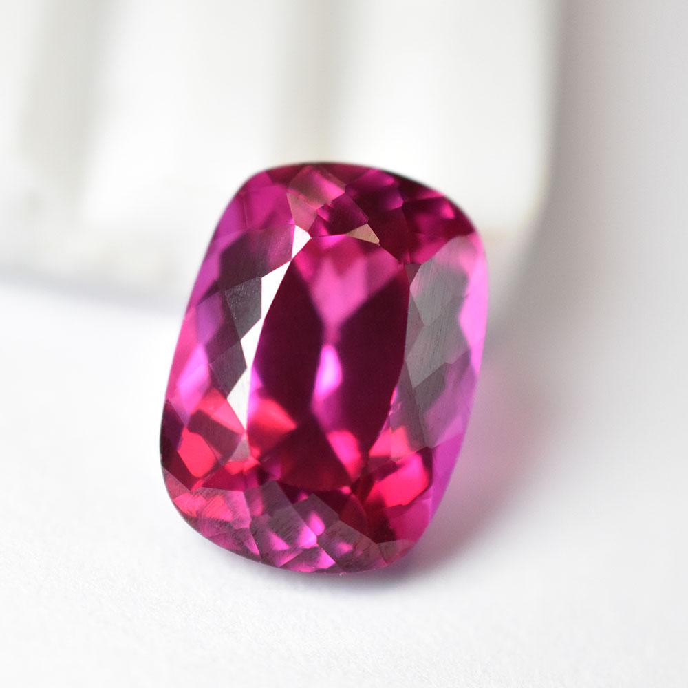 Natural Pink Tourmaline Loose Gemstone 9.70 Ct Cushion Cut October Birthstone for Gem Collections