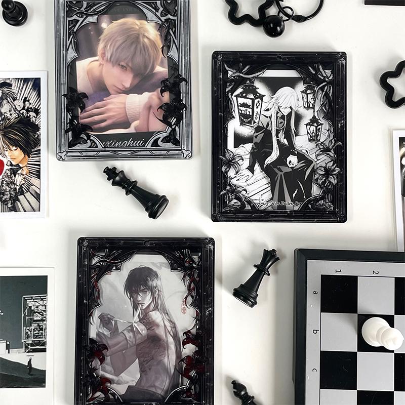 Moon Shadow Series Acrylic Photo Frame Kpop Photo Card Holder Secret Window INS Style Anime Card Sleeves Collection Wholesales