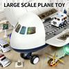 Early Education Giant Plane Toy: Sound, Light & Inertial Model for Toddler Sensory Development