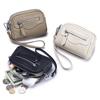 New Women's Mini Bag Simple Wrist Change Bag Real Cowhide Large Capacity Double Zipper Multifunctional Coin Bag