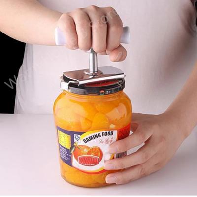 Adjustable Bottle Cap Opener Stainless Steel Lids Off Jar Labor-saving Screw Can Opener for Kitchen Gadget Manual Bottle Opener