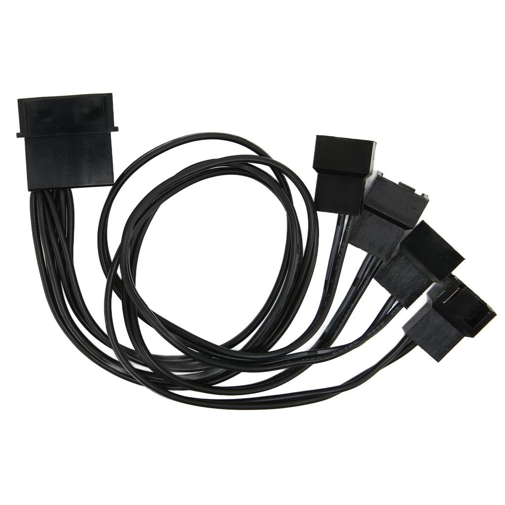 PWM Fan Splitter Practical 4 Pin Adapter Durable 3 Pin Extension Power Cable for Desktop Computer