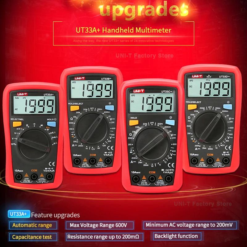 UNI-T Mini Multimeter UT33A+ UT33B+ UT33C+ UT33D+ UT120A UT120B UT120C UT123 UT123D UT125C Pocket Size Digital Multimeter
