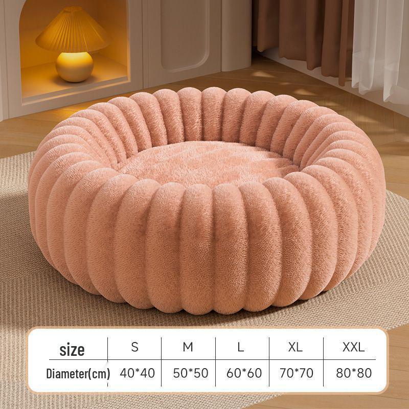 Cozy Winter Cat Nest: Warm Multi-Nest Bed for Kittens & Families