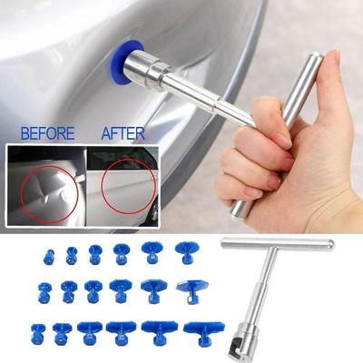 Car Dent Puller Kit  Dent Repair Tools T-shaped Paintless Traceless Suction Pit Set Dents Repair Kit Car Care Accessories