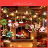 Christmas Party Decor Set With Paper Fans Paper Flowers Lanterns For Festive Event Venue Decoration