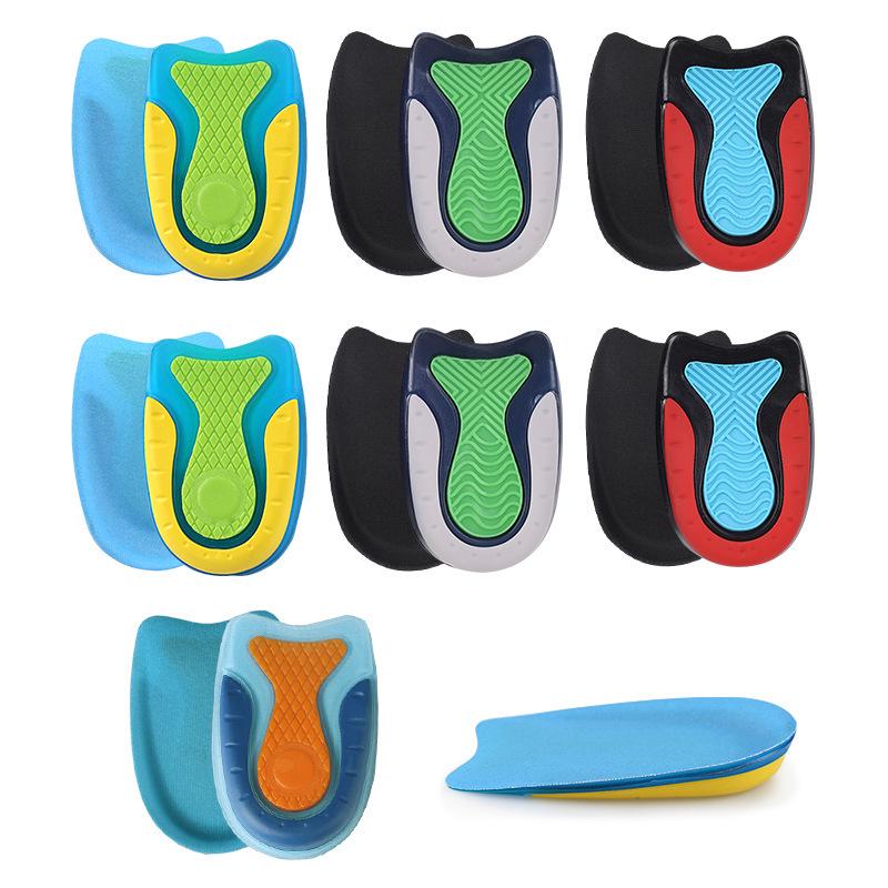 Unisex Shock-Absorbing Heel Pad: Relieves Plantar Fasciitis, Available in Three Colors, Half-Size Insert