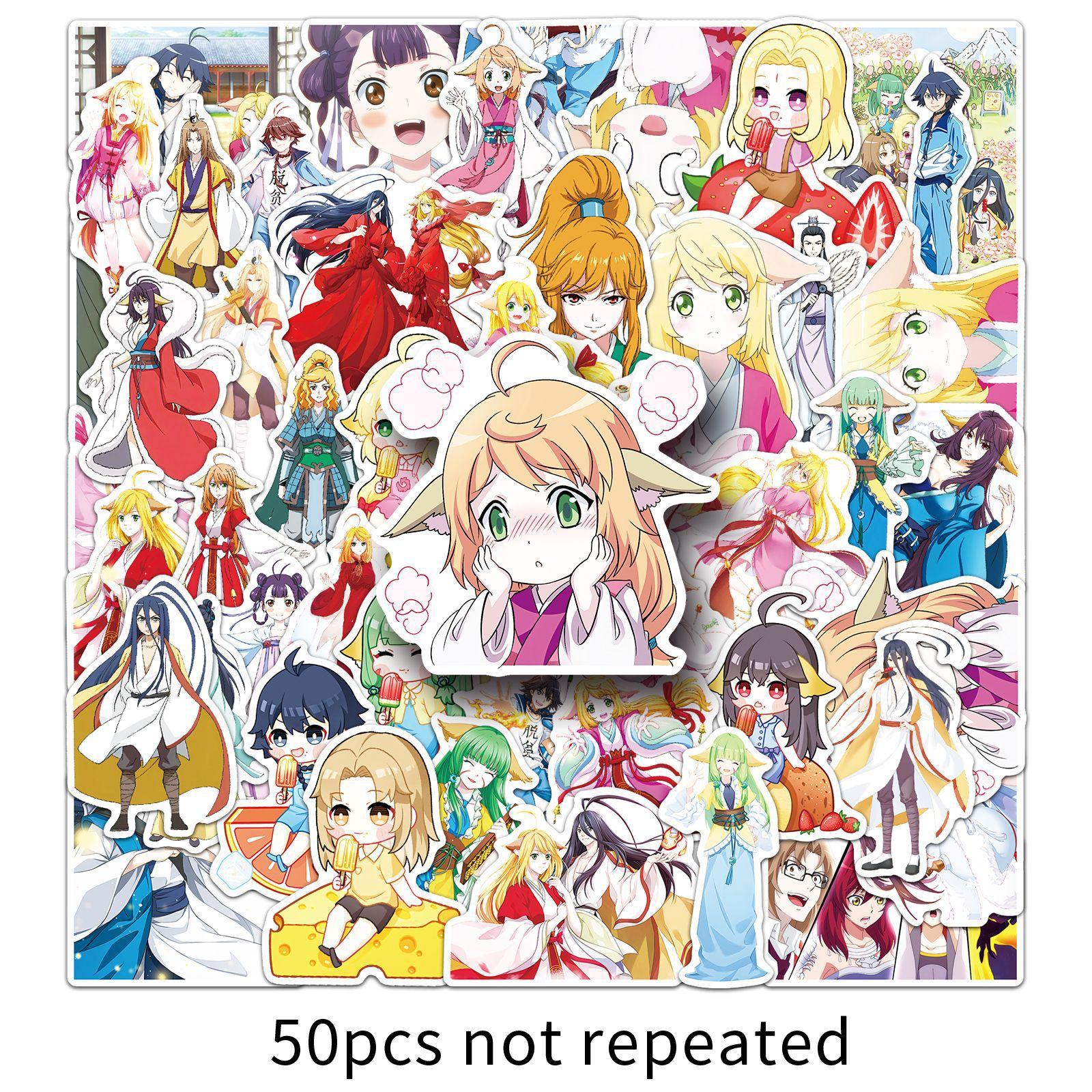 

Pictures of Fox Demon Little Matchmaker Graffiti Stickers Personality Cartoon Chinese Comic Decoration Mobile Phone Case Computer Water Cup Stickers