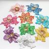 Embroidered 3D Flower Patch Mesh Applique Rhinestone Patch Sequin Patch Clothing Decoration