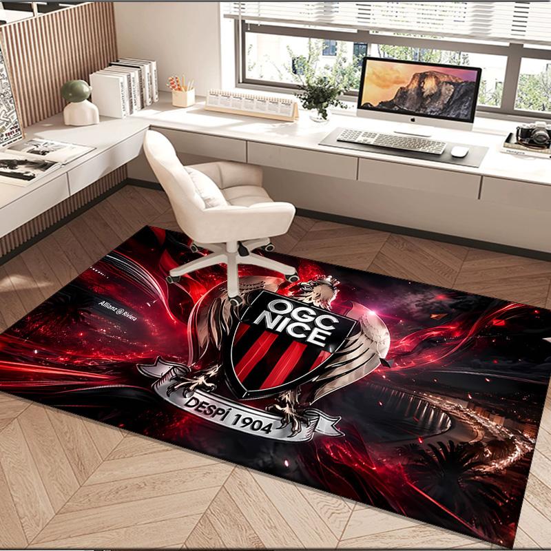 1PC rug Ogc Nice Crest Carpet, Chair Rug,Area Rug for Office Bedroom living rooms bedroom, Doormat decor Christmas fan gifts