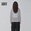 BENLAI Women's 2025 Spring Striped Knit Long-Sleeve T-Shirt BNA950011