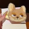 Cute Judy Nick Plush Hair Ties Women's Fluffy Plush Ears Hair Bow Cartoon Bunny Fox Hair Bands Hair Accessories Christmas Gift Idea