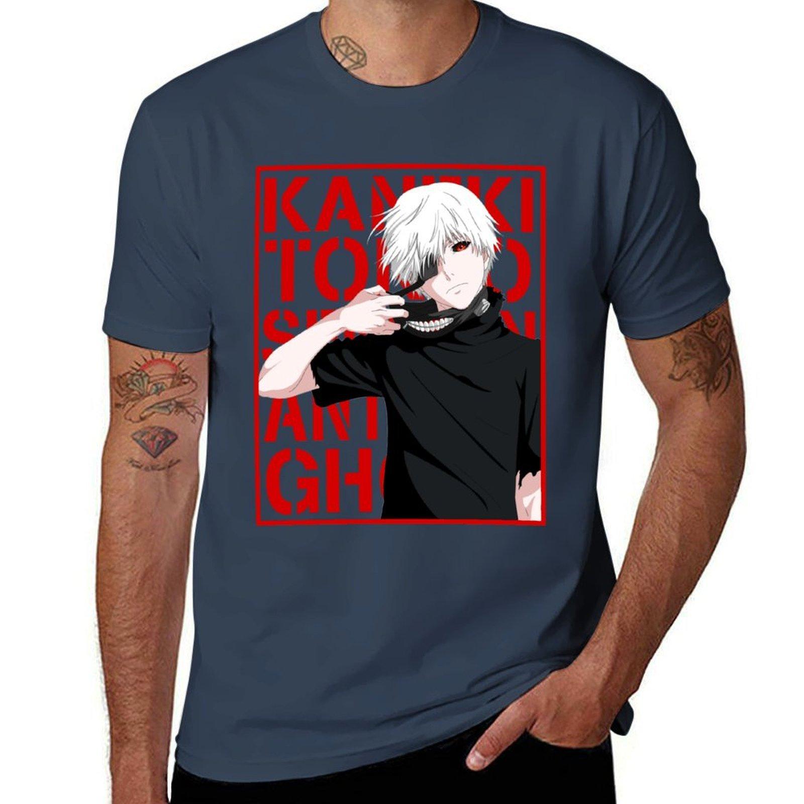 Ken Kaneki Logo Tshirt Big And Tall Loose Fit Tshirt S