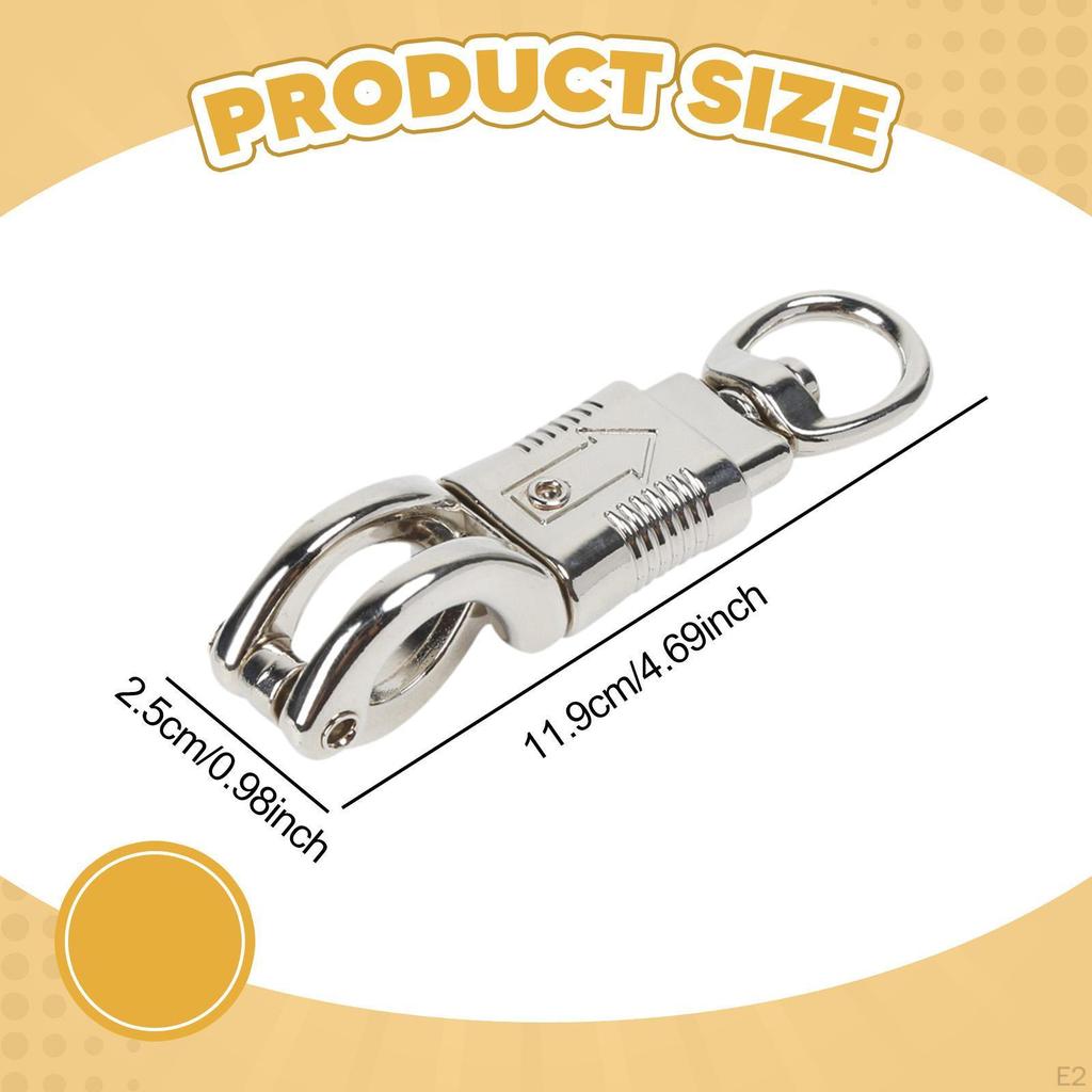 5 Stück Schnellverschluss-Clips Panik-Karabiner, Zinklegierung, Reitzubehör für Pferde
