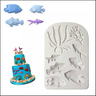 Silicone Mold Seaweed Shellfish Baking Silicone Mold High Temperature DIY Chocolate Cake Decoration