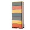 Five-Drawer Plastic Storage Cabinet for Household Organization