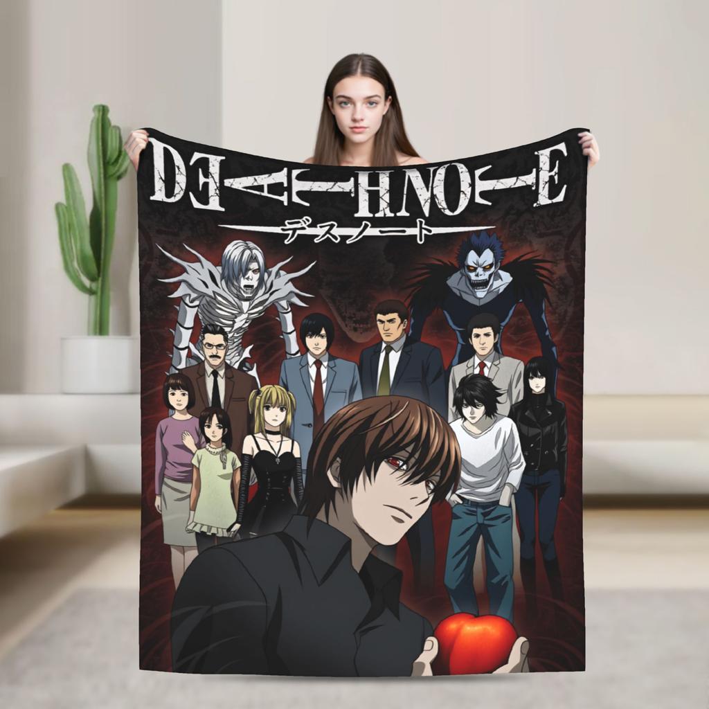 Light Yagami Misa Amane Flannel Blanket Winter Death-Notes Warm Soft Throw Blanket for Children Couch Chair Bedspread Sofa Bed