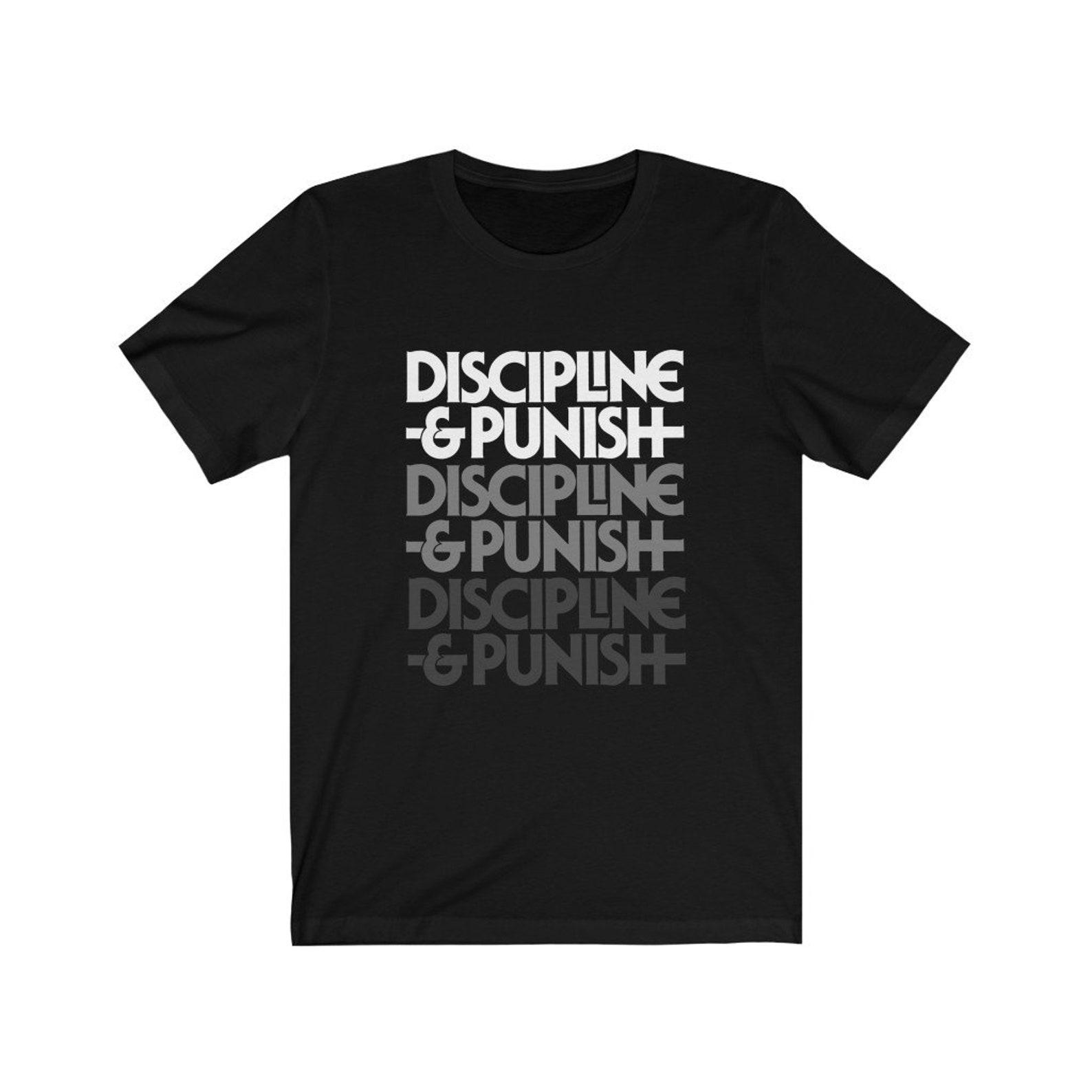 Foucault Discipline and Punish Philosophy T-shirt 4XL