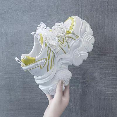 Dad Shoes Girl 2025 New Breathable Mesh Thick Bottom Breathable Small Fashion Versatile Comfortable Women's Shoes