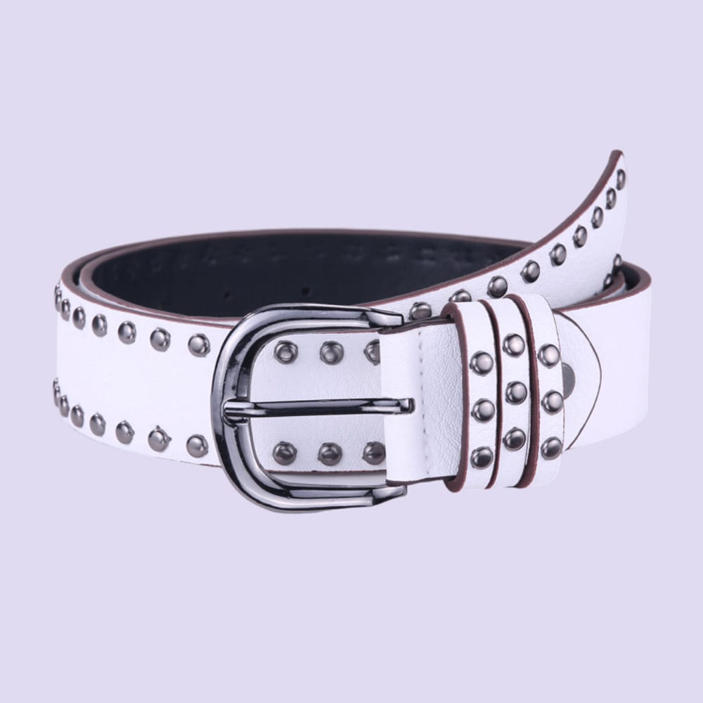 Pin buckle belt Women's high-end jeans Skirt Versatile decorative belt Solid buckle belt