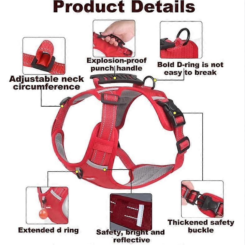 Chewie Cozy Harness, Chewie No Pull Dog Harness with Leash Adjustable Dog Vest