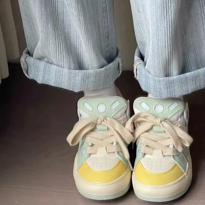 Fashion 2024 Spring Autumn New Women Shoes Retro Versatile Thick Soled Casual Lady Shoes Campus Breathable Girl Sneakers Tenis De Mujer