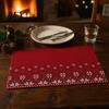 Table Mats for Hot Dishes 12.6" X 17.7" Christmas Placemats, Washable Place Kitchen Festive Decor Gifts Dining Table, Heat Resistant Holiday