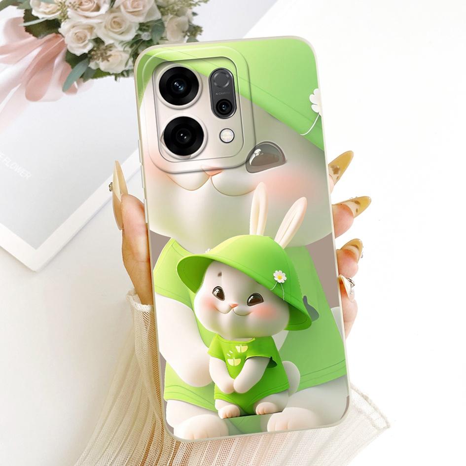 Cute Cartoon Phone Case For OPPO Reno 14 Cover Reno14 Pro Shockproof Silicone Funda Matte Bumper on OPPO Reno14Pro 5G Soft Shell