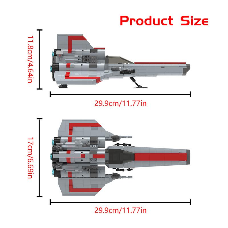 Hot Battlestar-Galacticas Colonial Viper MKII Fighter Space Battleship Robotechs Spaceship Building Blocks Toys Kids Adult Gifts