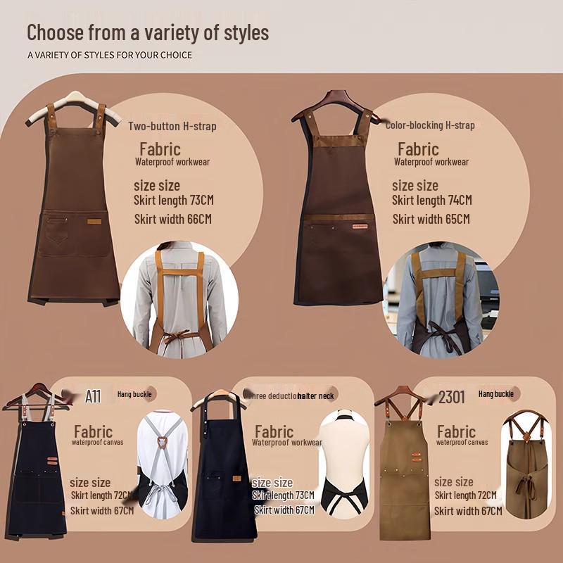Waterproof Stain-Resistant Apron for Catering and Kitchen Use