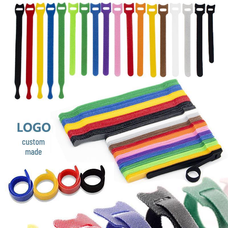 Manufacturer Spot Magic Tape: Self-Adhesive Nylon Hook & Loop Cable Ties for Data, Cord, and Plant Management.