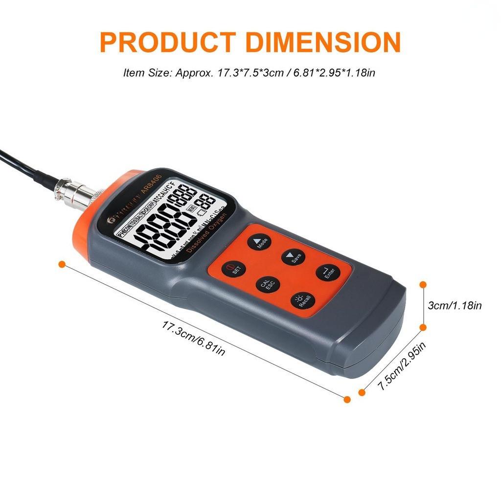 Dissolved Oxygen Analyzer Smart Digital Dissolved Oxygen Detector Portable Dissolved Oxygen Meter Water Quality Tester