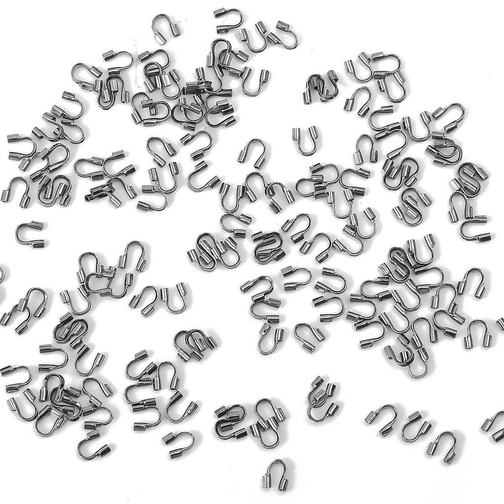 Iron U-Shaped Tail Buckles, 100 Pack - DIY Jewelry Making for Necklaces & Bracelets