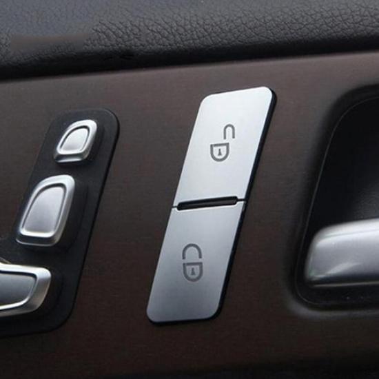 Door Unlock Button Sequin Decoration Trim for Mercedes Benz C E Class W204 W212