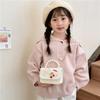 Stylish Lace Princess Mini Pearl Handheld Purse For Girls With Floral Patterns And Breathable Polyester