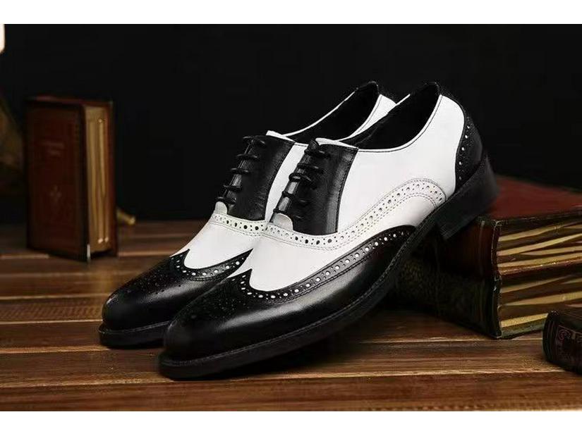 Men's Large Size Leather Brogue Shoes - British Style, Versatile, Formal & Casual