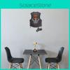 Vest Motorcycle Wooden Wall Clock Pendulum Swing Clock Cafe Home Decor