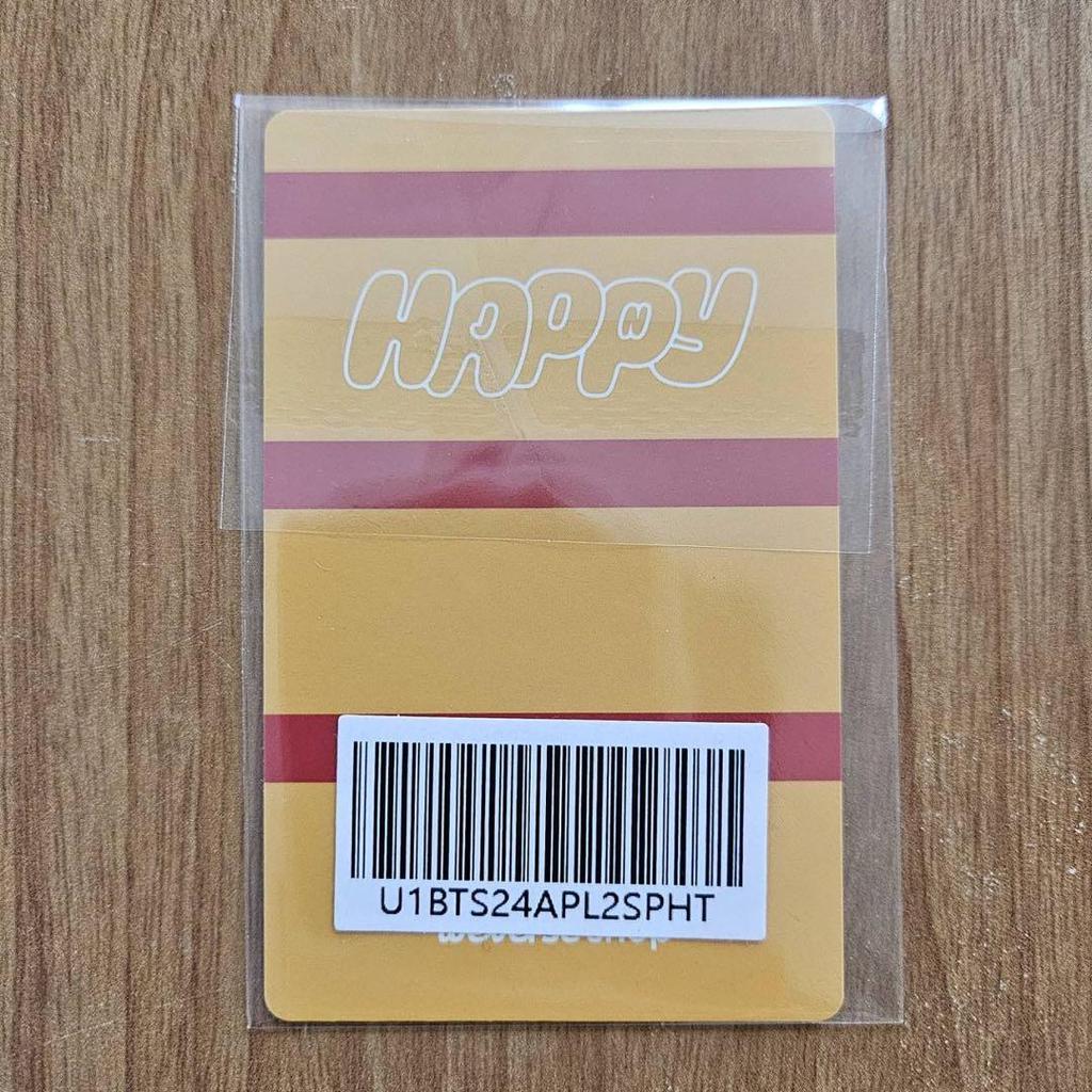 [USED] 1 Type Jin Happy Showcase Live Weverse Bonus Unreleased Trading Card