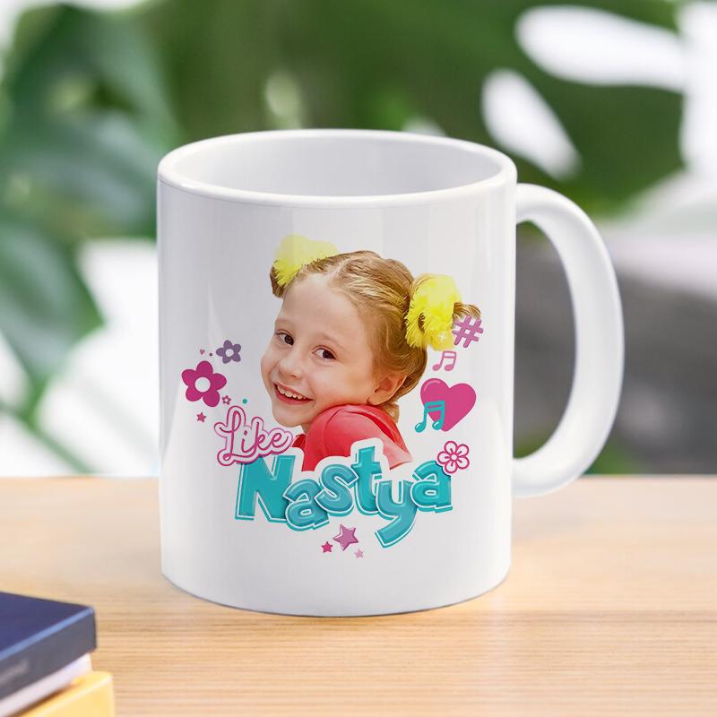 Tazza Tazza Like Nastya Design Creativo Tazza da Caffè Tè Promozione Drinkware Bambini Ragazze Amici Regalo di Natale 11oz