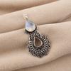 Milky Opal Gemstone 925 Sterling Silver Jewelry Women Wedding Pendant 1.8" For Her CP-45-21