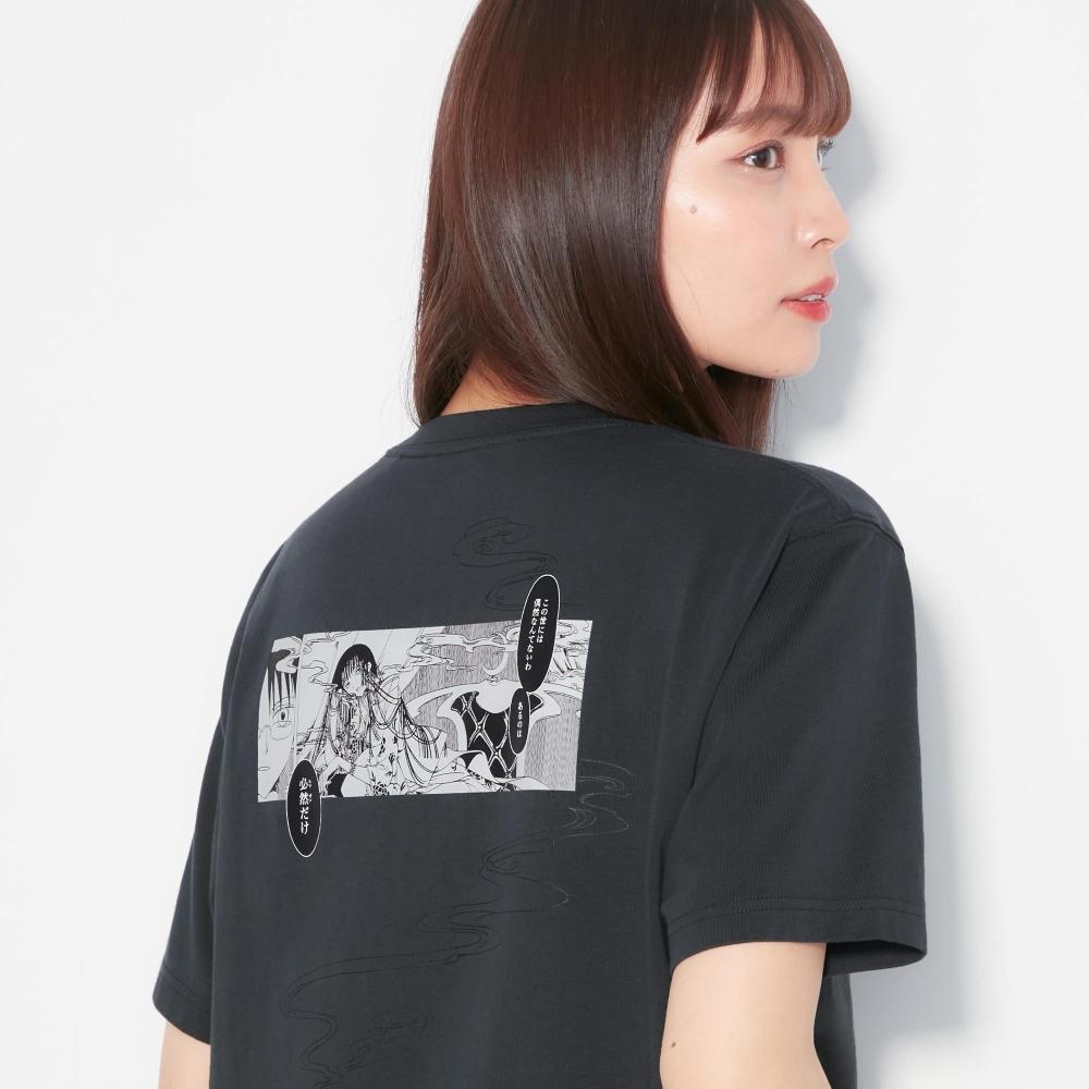 

UNIQLO JAPAN THE WORLD OF CLAMP UT Футболка с рисунком xxxHOLiC с короткими рукавами свободного кроя