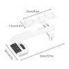 Bidet Attachment,Ultra Thin Design, Non-Electric Cold Water Bidet Toilet Seat Attachment,Retractable Self-Cleaning Dual Nozzles