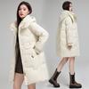 Down Cotton-padded Clothes Women's Loose Cotton-padded Jackets Medium and Long Fashion Cotton-padded Clothes Thickened Warm Winter Jackets