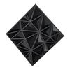 3D Wall Panels 33-Pack 11.81x11.81'' PVC 32 Sq.Ft Coverage Diamond Black