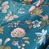 Women Casual Long Sleeve V-neck Floral Print Shirt Chiffon Blouse Irregular Top