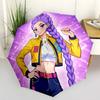 Huntrx: Future Heroes Outdoor Automatic Umbrella Sturdy 8-Rib Shaft Foldable Design All-Season Travel Stylish Accessory Spiritual Gift