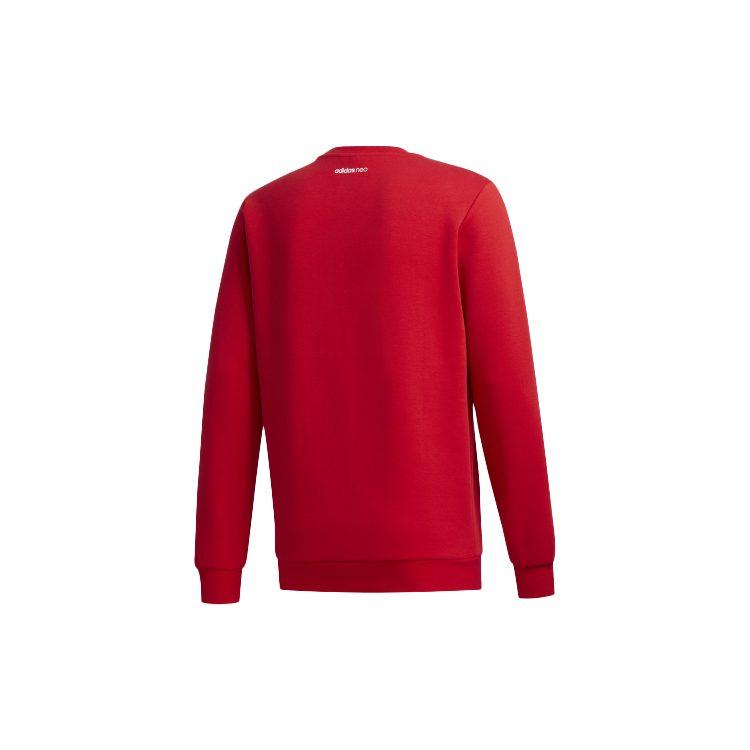 Adidas Neo Sweatshirts Men's Light Scarlet Crew Neck Moderate Regular GF7091
