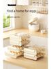 Transparent Egg Storage Box with 32 Compartments, Stackable and Durable for Kitchen and Refrigerator.