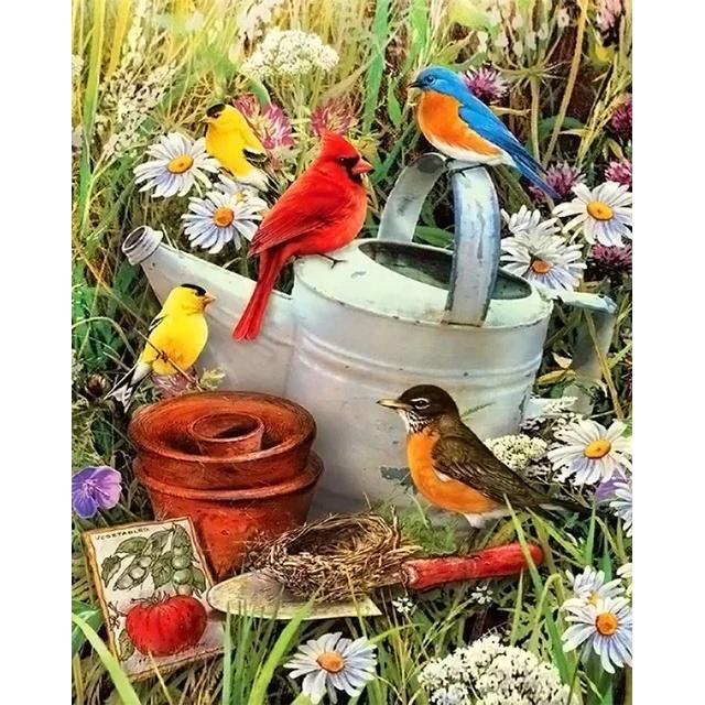 DIY Diamond Painting The Bird Cross Stitch Kit Mosaic Art Diamond Painting Full Circle Diamond Home Decoration