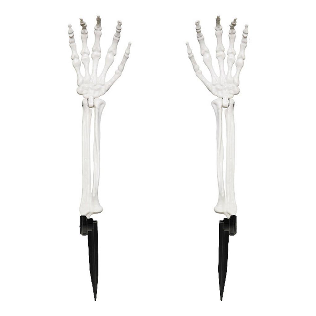 Realistic Skeleton Hand Ground Stake Halloween Decoration Durable Plastic Prop For Outdoor Haunted Yard Party Decor